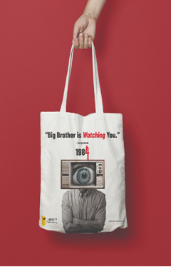 1984 Cotton Printed Tote Bag